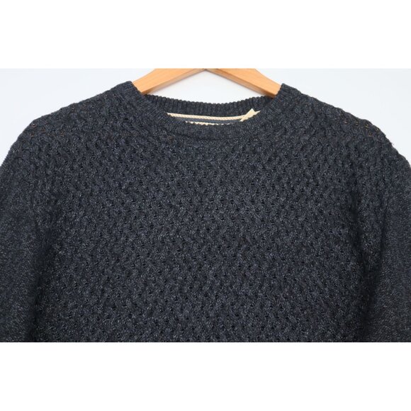 Weatherproof Vintage Mens Black Textured Knit Sweater M Pit to Pit 22 inches - Picture 6 of 10